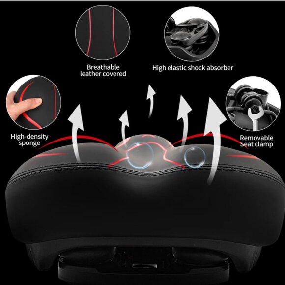 BUSATIA Wide Exercise Bike Seat Replacement - Picture 10 of 12